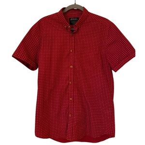 Burton Menswear Red Casual Button Down Shirt